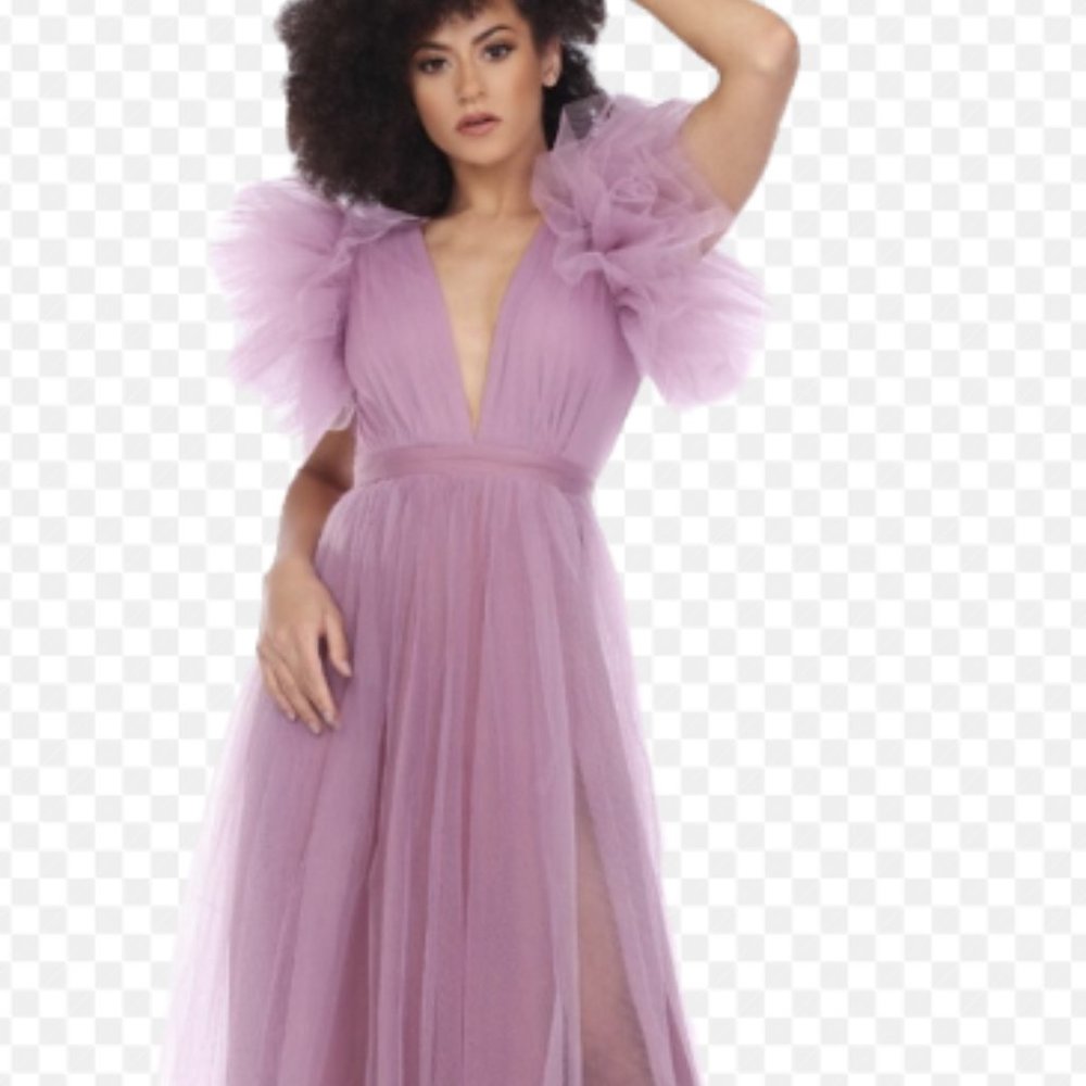 Elegant Soft Lavender Dress